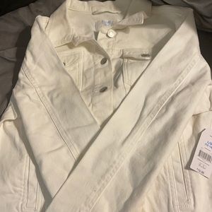 NWT WHITE DENIN JACKET